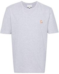 Maison Kitsuné - T-Shirt mit Chillax Fox-Patch - Lyst