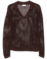 MC2 Saint Barth - Lurex Open-Knit Sweater - Lyst