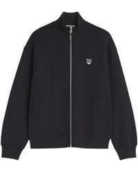 Maison Kitsuné - Fox Head Zip-Up Sweatshirt - Lyst