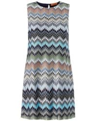 Missoni - Zig Zag Short Dress - Lyst