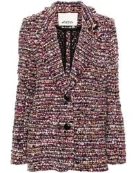 Isabel Marant - Striped Knitted Buttoned Jacket - Lyst