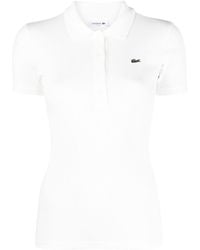 Lacoste - Logo-patch Cotton Polo Shirt - Lyst