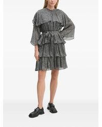 Bruuns Bazaar - Pleated Ruffled Mini Dress - Lyst