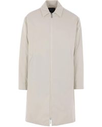 Laminar - Pointed-Collar Zip Coat - Lyst