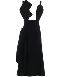 Yohji Yamamoto - Cut-Out Wool Dress - Lyst