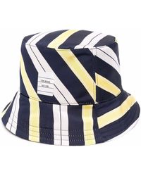 Thom Browne - Tartan-stripe Jacquard Bucket Hat - Lyst