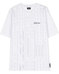 Fendi - Embroidered-Logo Cotton T-Shirt - Lyst
