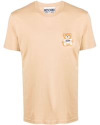 Moschino - T-shirt Met Logo-applicatie - Lyst