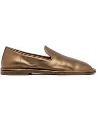 Buttero - Ercole Laminated Leather Loafers - Lyst