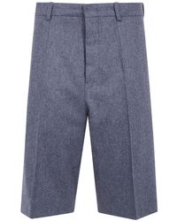Sofie D'Hoore - Wool Front-Pleat Shorts - Lyst