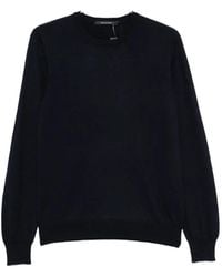 Tagliatore - Crew-Neck Long-Sleeve Sweater - Lyst