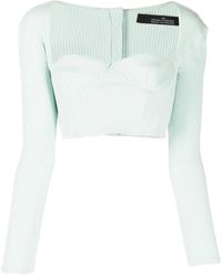 ROKH - Top Met Sweetheart Hals - Lyst