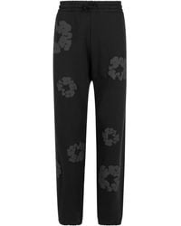 DENIM TEARS - Cotton Wreath-Print Track Pants - Lyst