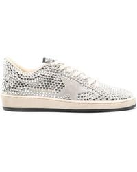 Golden Goose - Ball Star Ltd With Swarovski Crystals And Gray Suede Star - Lyst