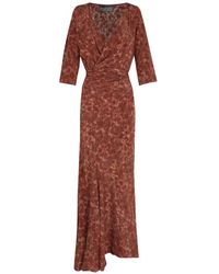 Cortana - Carla Wrap-Style Dress - Lyst