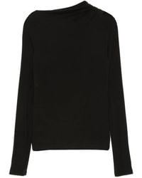 Imperial - Draped Long-Sleeve Top - Lyst