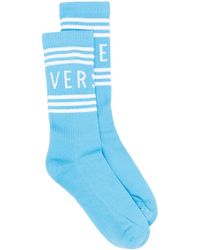 Versace - Logo-print Detail Socks - Lyst