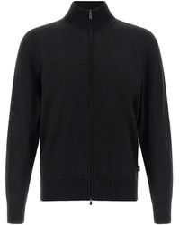 BOSS - Pull Zippé En Laine Mérinos - Lyst