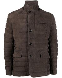 Moorer - Padded Leather Jacket - Lyst