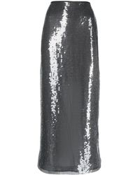 David Koma - Sequinned Midi High-waist Skirt - Lyst