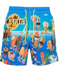 Mc2 Saint Barth - Gustavia Placed Swim Shorts - Lyst