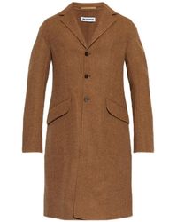 Jil Sander - Wool Coat With Single Vent - Lyst