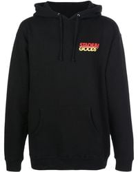 Stadium Goods Gradient Stacked Logo Hoodie Sweatshirt ' - Black