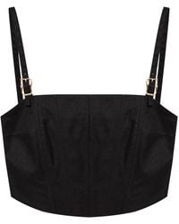 Cult Gaia - Cropped-Top mit eckigem Ausschnitt - Lyst