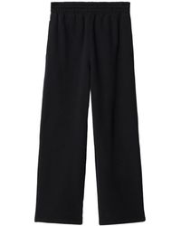 Burberry - Ekd Embroidered Straight-leg Trousers - Lyst