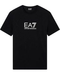 EA7 - Label Viscose-Blend Crew-Neck T-Shirt - Lyst