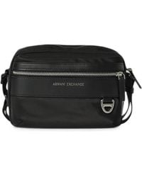 ARMANI EXCHANGE - Logo-Plaque Shoulder Bag - Lyst
