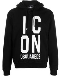 DSquared² - Icon Logo-print Cotton Sweatshirt - Lyst
