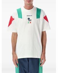 adidas - Italy Eqt Panelled Logo-Print T-Shirt - Lyst