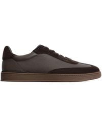 12 STOREEZ - Panelled Leather Sneakers - Lyst