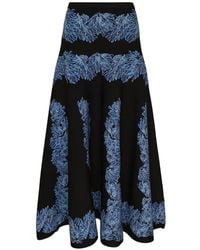 Ulla Johnson - Alessia Knit Jacquard Midi Skirt - Lyst