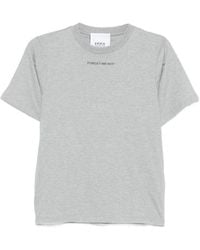 Erika Cavallini Semi Couture - T-Shirt À Slogan Imprimé - Lyst