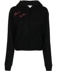 Maisie Wilen - Graphic-Print Zipped Hoodie - Lyst