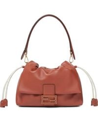 Fendi - Mamma Baguette Medium Leather Shoulder Bag - Lyst