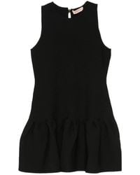 Twinset - Jupe Courte En Maille À Volants - Lyst