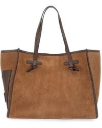 MARCELLA CLUB - Large Marcella Ribbed Suede Shoulder Bag - Lyst