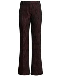 Etro - Jacquard Trousers With Floral Medallion Motif - Lyst