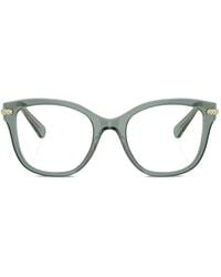 Swarovski - Brille Mit Eckigem Gestell - Lyst
