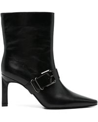 SERGIO MORETTI FIRENZE - Buckle-Strap Ankle Boots - Lyst