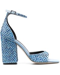 Paris Texas - Holly Fiona 100Mm Rhinestone Sandals - Lyst