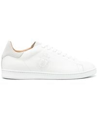 Billionaire - Low-Top Leather Sneakers - Lyst