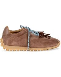 Stokton - Golito Suede Panelled Sneakers - Lyst
