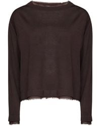 Kaos - Raw-Edge Wool Sweater - Lyst