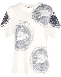 Stella McCartney - Stamp-print Short-sleeve T-shirt - Lyst