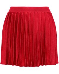 Self-Portrait - Pleated Mini Skirt - Lyst
