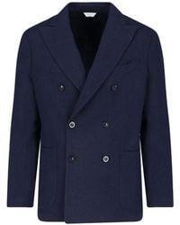 Boglioli - Double-Breasted Wool-Blend Jacket - Lyst